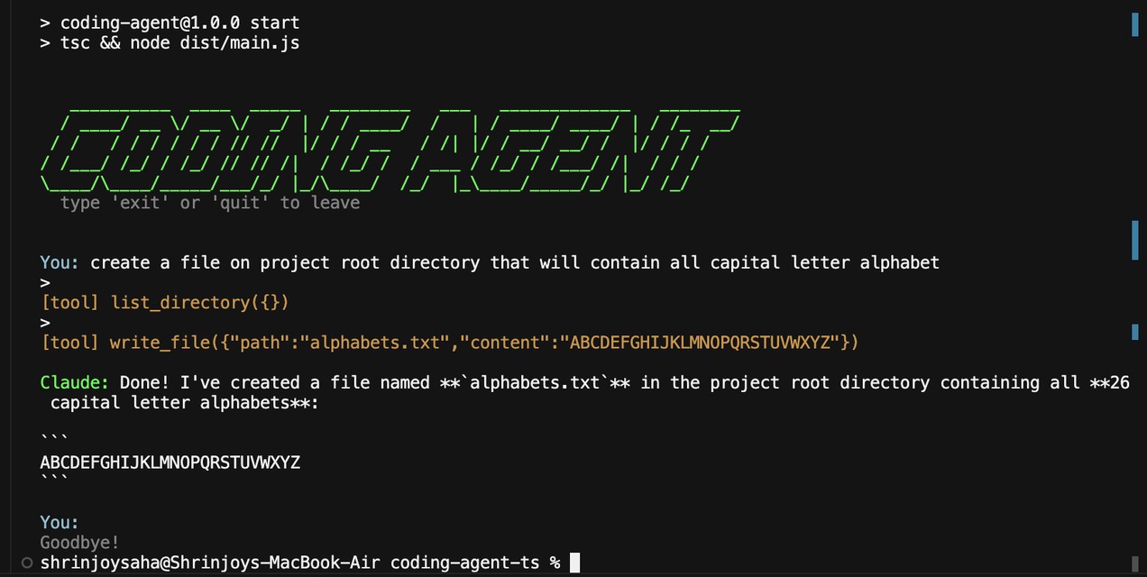 Coding Agent — CLI Tool
